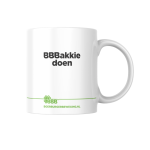 BBBakkie doen mok, verkoop per 6 EN gratis porseleinstift
